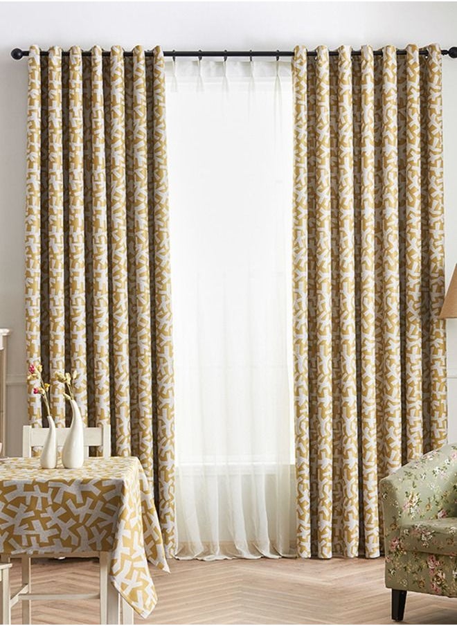 Arabest - Tree Branch Printed Blackout Curtain 2x2.7m - Image 1