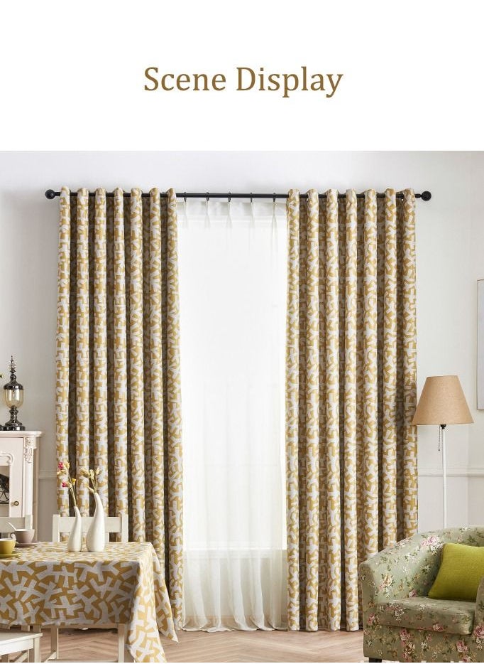 Arabest - Tree Branch Printed Blackout Curtain 2x2.7m - Image 1