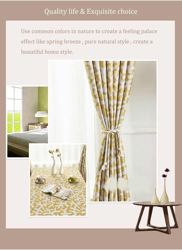 Arabest - Tree Branch Printed Blackout Curtain 2x2.7m - Image 1