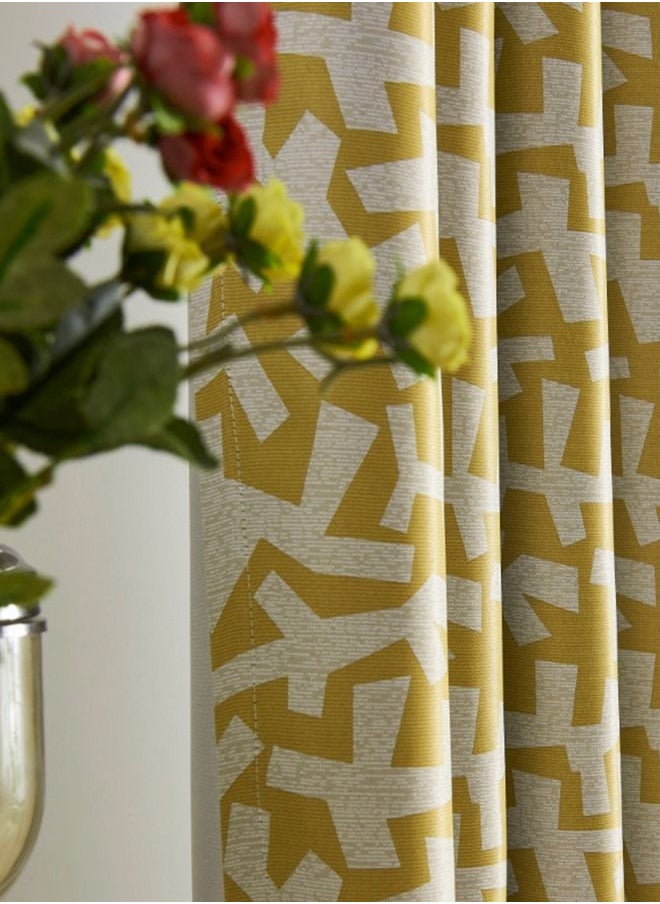 Arabest - Tree Branch Printed Blackout Curtain 2x2.7m - Image 1
