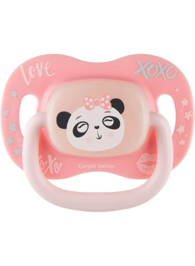 Canpol Babies Silicone Symmetrical Soother 6-18m - Panda - Image 2