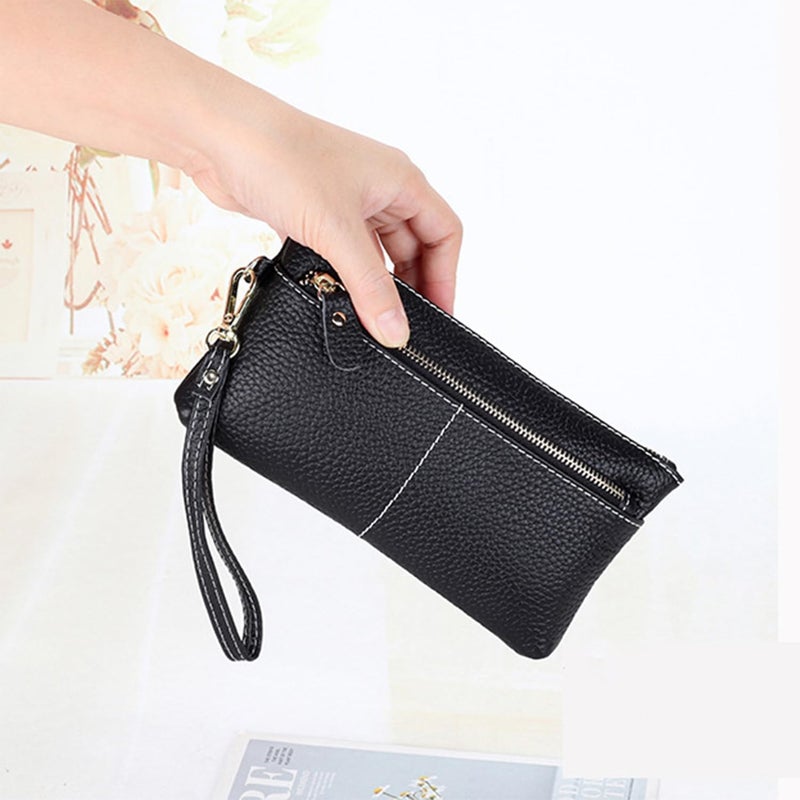 Women's Large Capacity Zip Around Wallet with Detachable Wristlet - Image 3