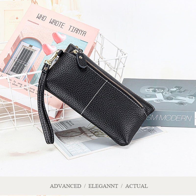 Women's Large Capacity Zip Around Wallet with Detachable Wristlet - Image 5