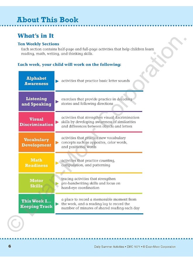 Daily Summer Activities: Between Kindergarten and 1st Grade, Grade K - 1 Workbook  - Image 2
