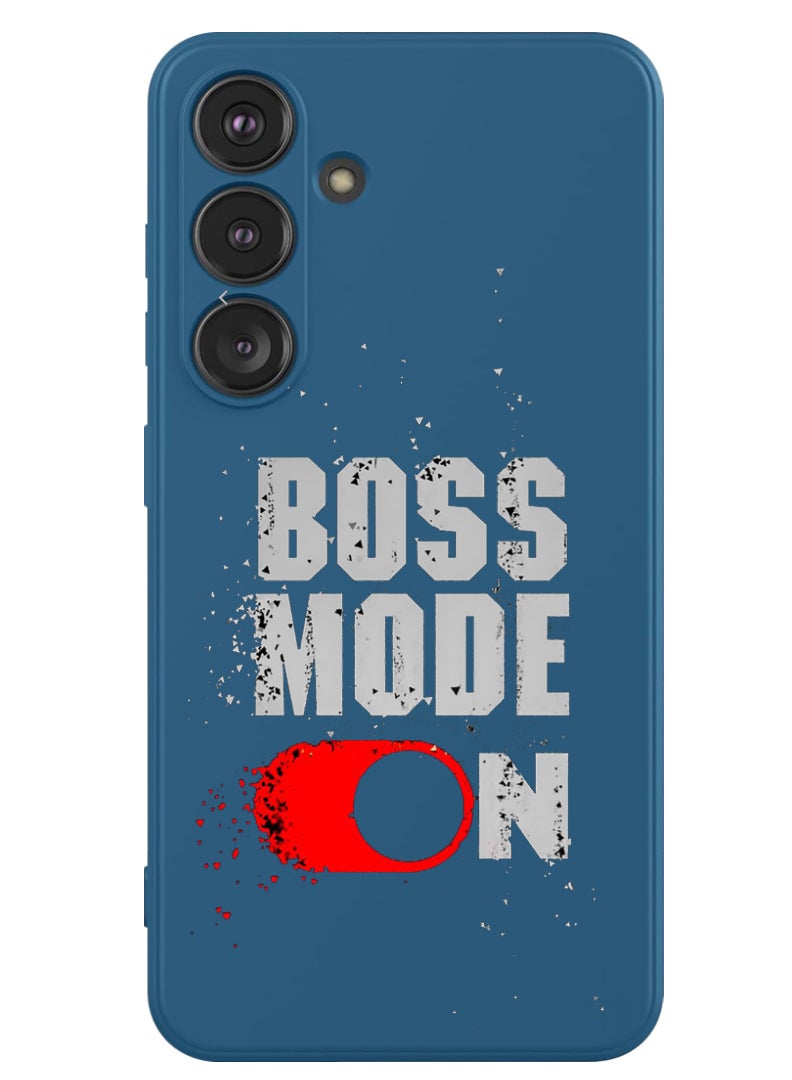 Theodor Protective Slim Fit Case Liquid Silicone Cover with Full Body Protection Anti-Scratch Shockproof Case For Samsung Galaxy S24 Plus (Blue) - Boss Mode - Image 1