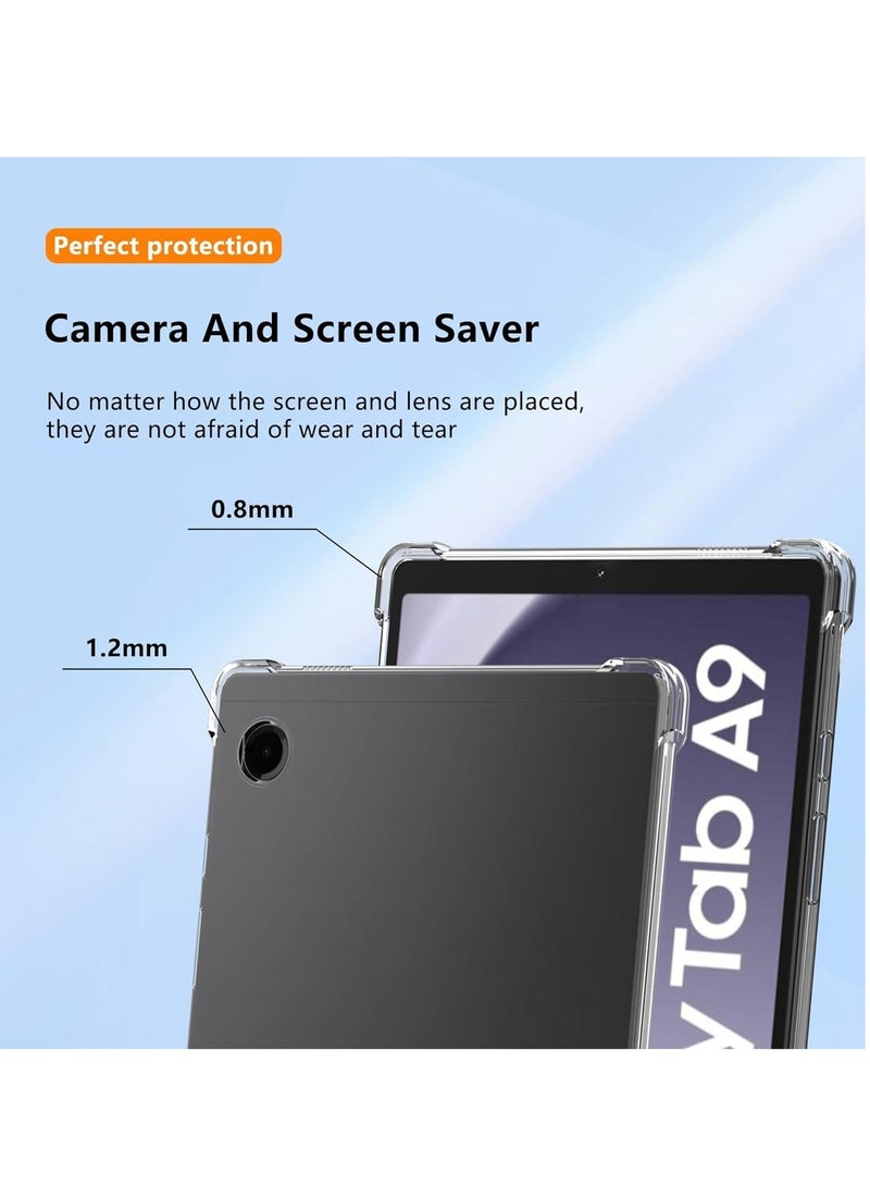 MIGOFAST Clear Case Cover Compatible Samsung Galaxy Tab A9 8.7  Airbag Drop Protection  Silicone TPU Shockproof Anti-Scratch Slim-Fit Shell Case - Image 3