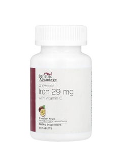 Bariatric Advantage Bariatric Advantage, Chewable Iron with Vitamin C, Passion Fruit, 90 Tablets  - Image 1