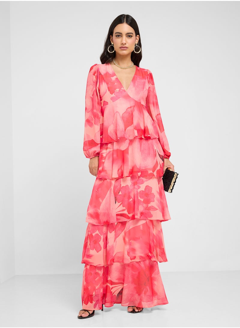 PRETTY LAVISH Ashton Ruffle Maxi Dress  - Image 1