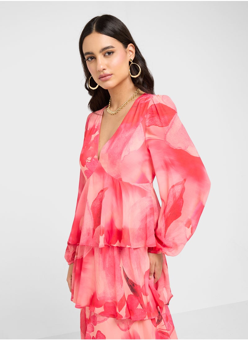 PRETTY LAVISH Ashton Ruffle Maxi Dress  - Image 3