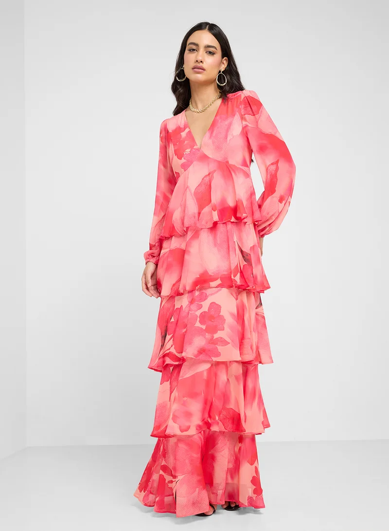 بريتي لافيش Ashton Ruffle Maxi Dress