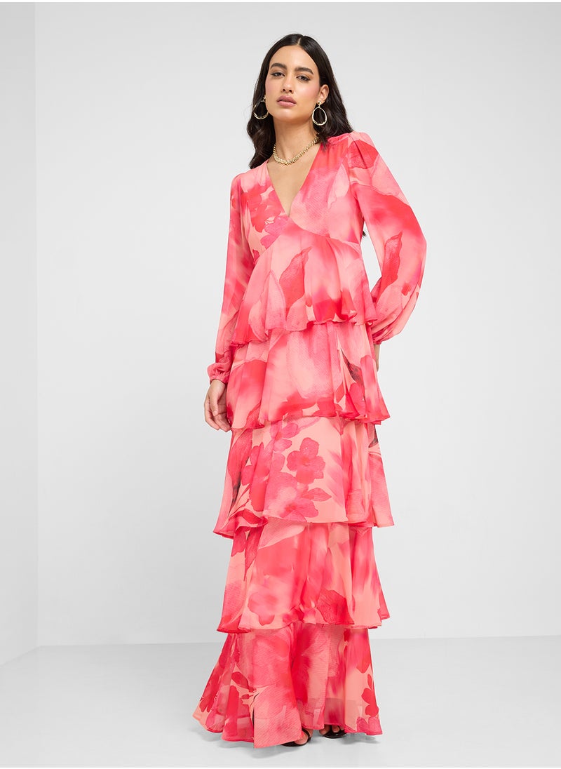 PRETTY LAVISH Ashton Ruffle Maxi Dress  - Image 4