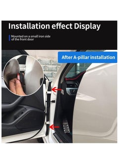 Generic Car Door Rubber Seal Strip, Car Weather Stripping, Double Layer 5 Holes Universal Self Adhesive Auto Door Soundproofing Weatherstrip for Car Tailgate Rubber Draft Seal Strip (5M/16.4Ft)  - Image 2