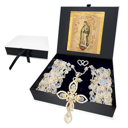 ESNOY Lazo Para BodaWedding Lasso for Ceremony GiftRosario Lazos Para Boda CatolicaLazos Para Bodas De Iglesia Para NoviosLasso for Wedding CeremonyWedding Crystal RosaryLazo De Bodas Para Los Novios - Image 1