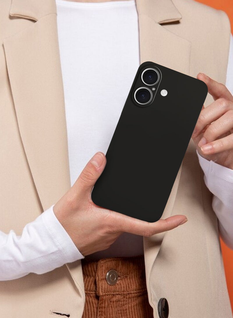 CATANES Thin Case for iPhone 16 Plus , Back Cover Sturdy Durable Ultra-Thin Case Drop Protection Cover Clear - Black - Image 5