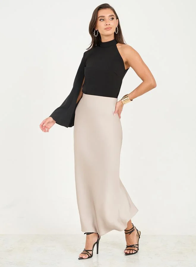 ستايلي Cape One Sleeve Halter Neck Regular Fit Blouse