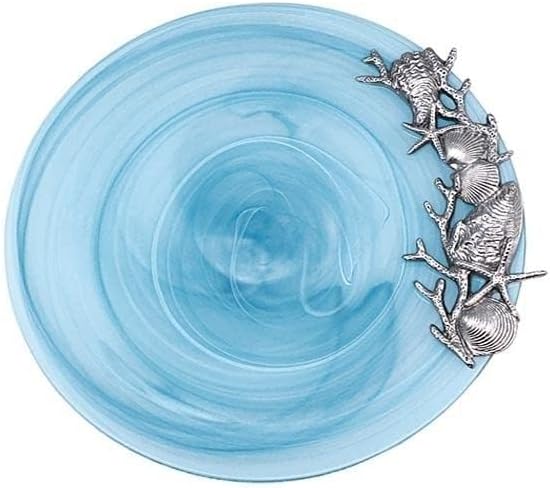 Mariposa Alabaster Aqua Seaside Platter  - Image 2