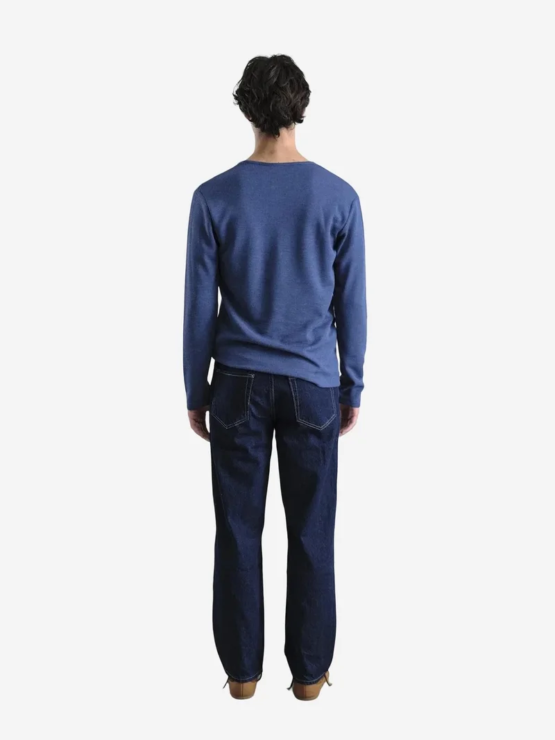 Giesto GIESTO Comfort Fit Long Sleeve Button Collar T-Shirt