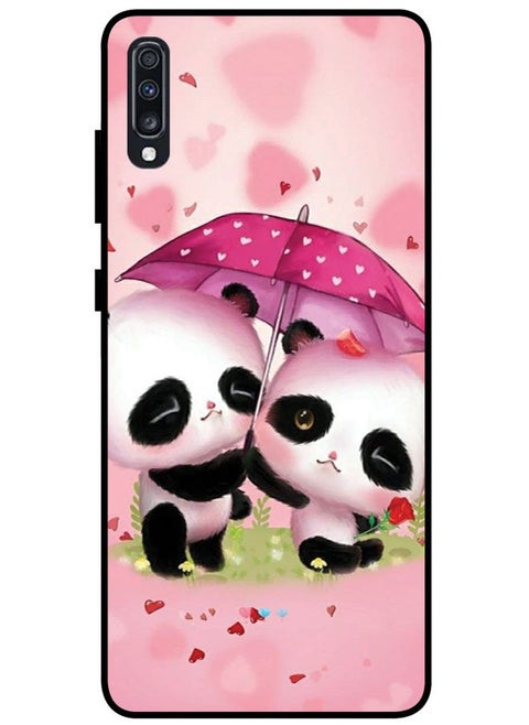 Protective Case Cover For Samsung Galaxy A70 Smart Series Printed Protective Case Cover for Samsung A70 Panda Love