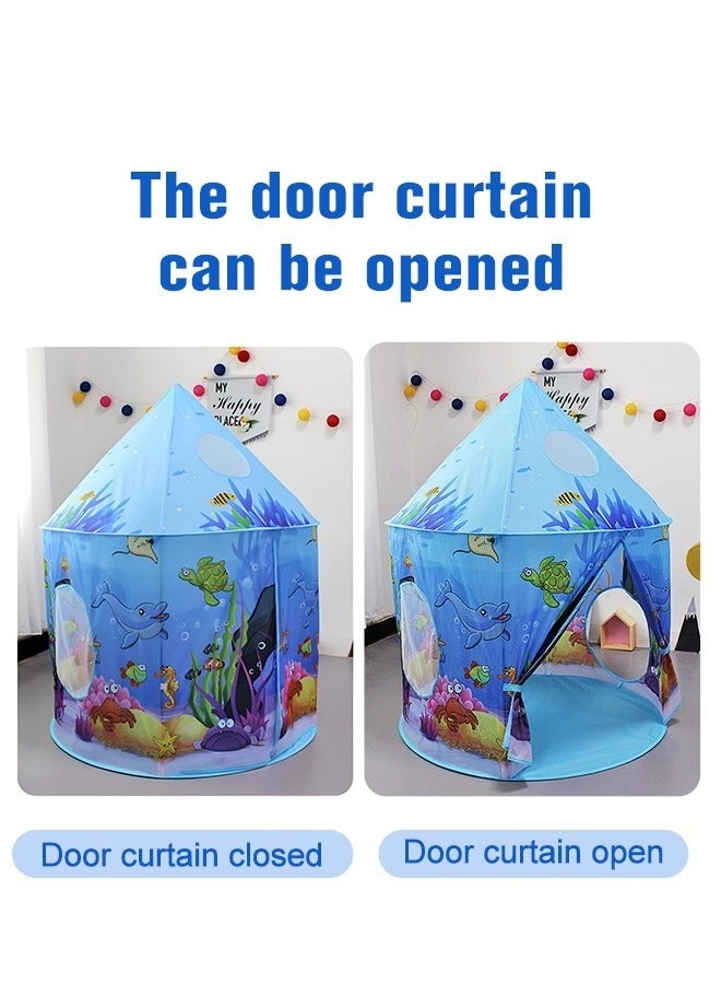 ميكسد 3PC خيمة تسلية للأطفال ، كرة السلة دائرة مع الكرة حفرة ، نفق الزحف ، طفل الأميرة خيمة ، طفل في العالم المحيط لعبة ، فتى وفتاة في الأماكن المغلقة في الهواء الطلق ملعب - Image 3