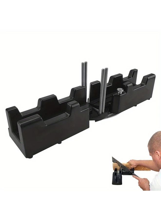 Black 2 in 1 Mitre Measuring Cutting Tool Sawing Kit for Woodworking Home Installation - Image 3