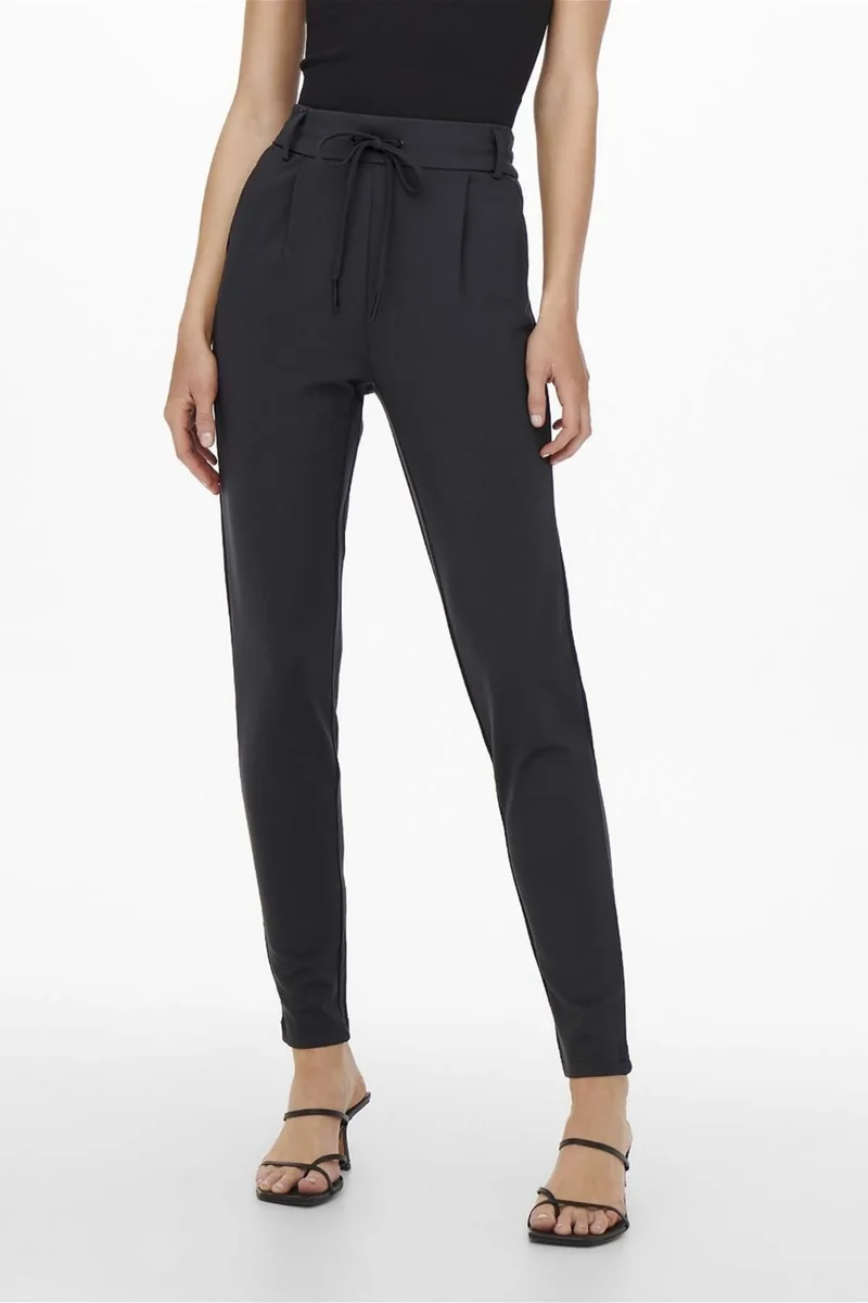 اونلي Women's Onlpoptrash Waisted Trousers 15115847 Navy Blue