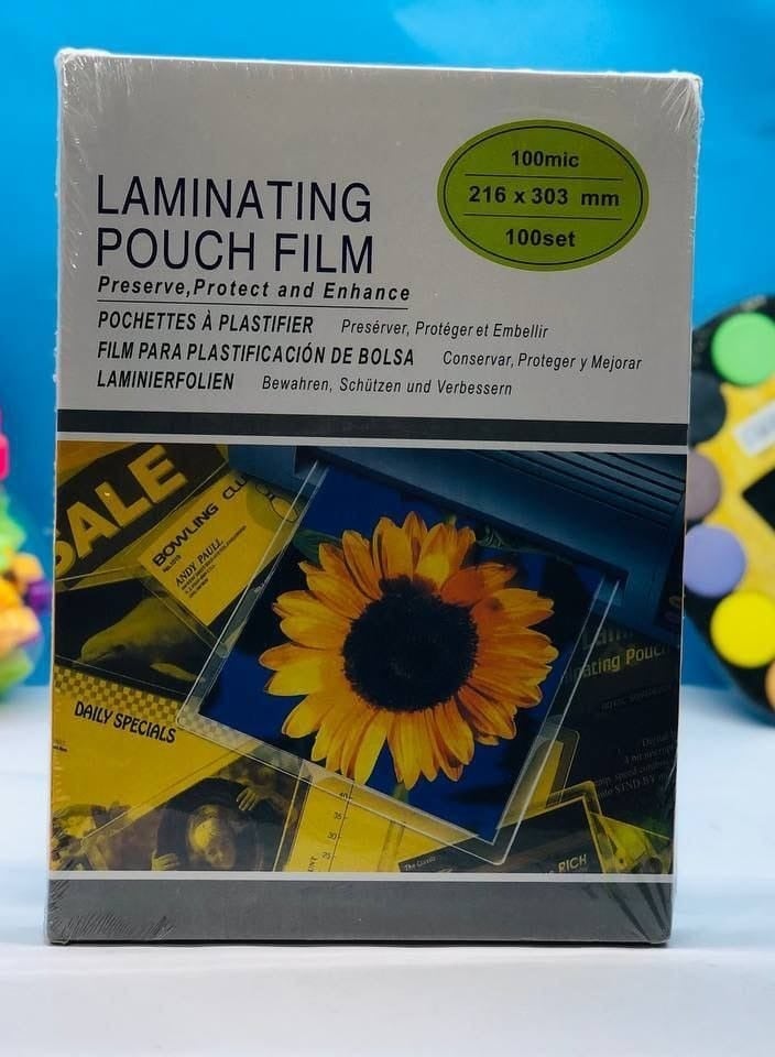 DJG Bright A4 Office Laminating Pouch, 100 Micron, White - Image 1
