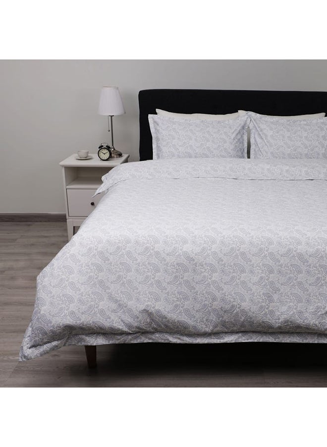 كرز لنن Purity Luxe | مجموعة بيت اللحاف المعالج بالفضة Paisley - Image 2