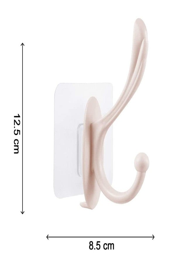 CPEX Self Adhesive Wall Door Hanger Hook for Shower Room Sticky Hooks Plastic Hook Heavy Duty Home Kitchen Bathroom Jacket, Clothes, Hats, Towel Hanging Hooks(Multicolor) (4) - Image 3
