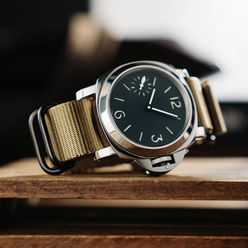 Ritche حزام ساعة ريتشي هدية عيد الميلاد 20 مم بلون تان عسكري من النايلون الباليستي مع مشبك ثقيل أسود متوافق مع ساعة أوميغا × سواتش موونواتش وساعة تيمكس ويكندر، هدايا الفيل الأبيض، هدايا في الجوارب للرجال - Image 2