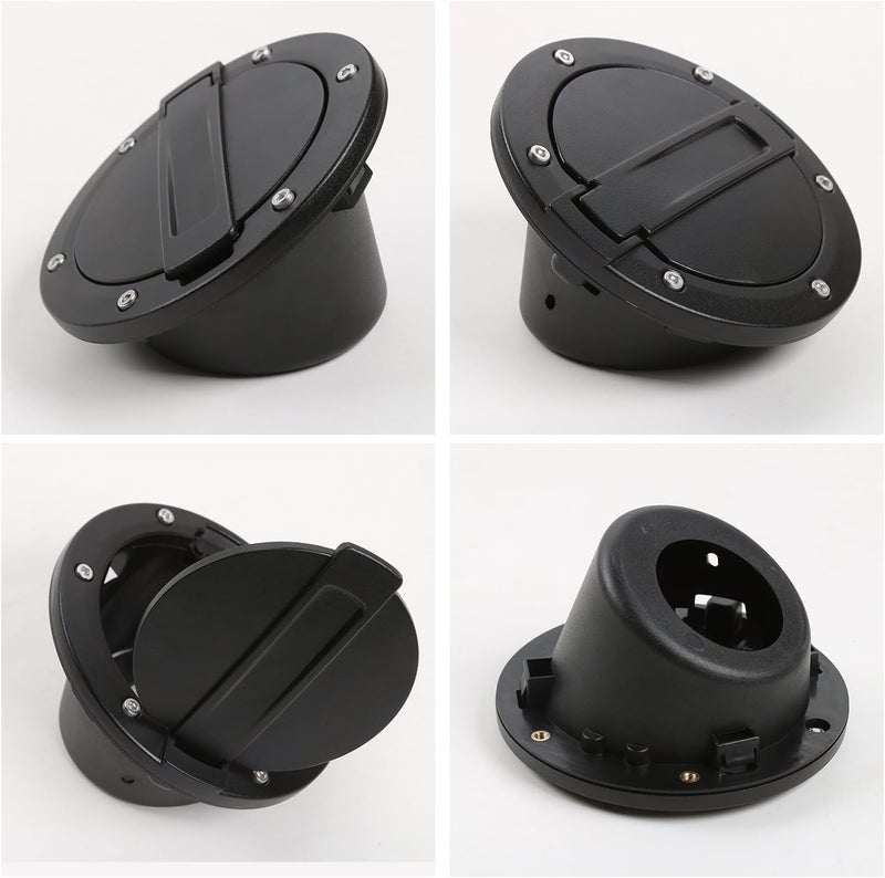 JeCar Gas Tank Cap Fuel Filler Door Cover for 2007-2018 Jeep Wrangler JK & Unlimited Durability boosted processed material - Image 4