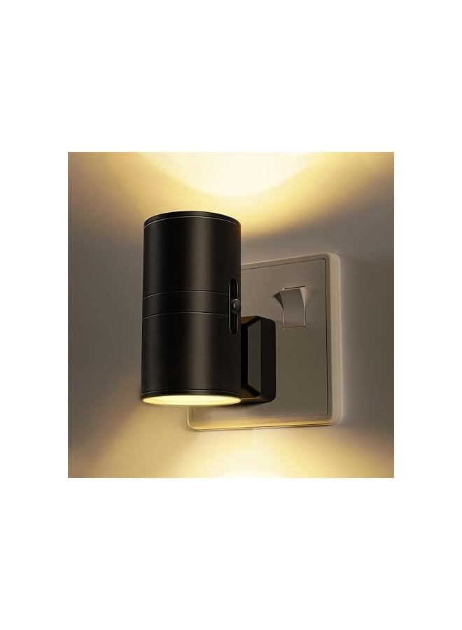 The Bros LED Night Light, Night Light Plug in Wall [1 Pack], Modern Night Light with Dusk to Dawn Sensor, 0-100LM Dimmable, 3000K Warm White, Plug in Night Light for Hallway Bedroom Stair Bathroom - Image 2