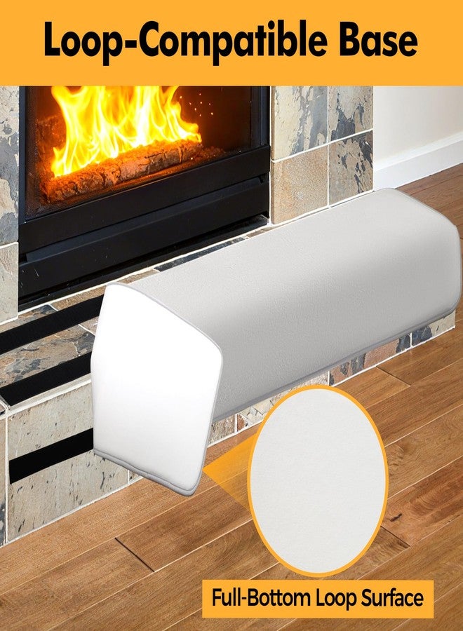 SUNICO Thick Memory Foam Fireplace Baby Proofing, 90.5x15 in Soft Hearth Cover Baby Proof, Hearth Cushion Fireplace Protectors for Children Proofing, Edge Protector, Grey - Image 3