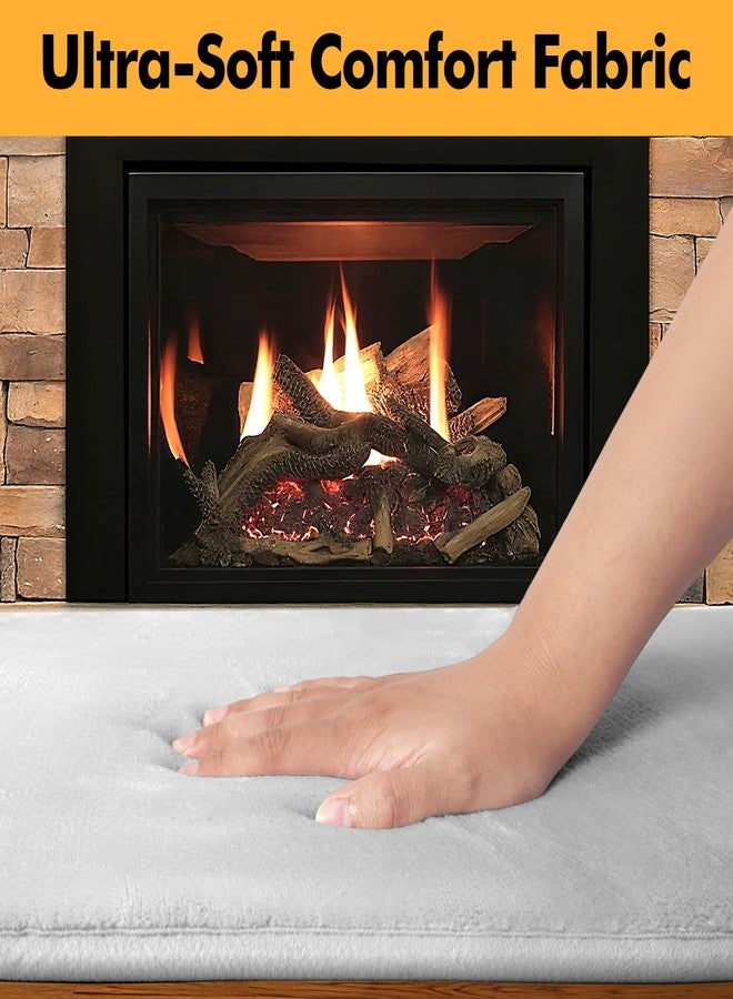 SUNICO Thick Memory Foam Fireplace Baby Proofing, 90.5x15 in Soft Hearth Cover Baby Proof, Hearth Cushion Fireplace Protectors for Children Proofing, Edge Protector, Grey - Image 4
