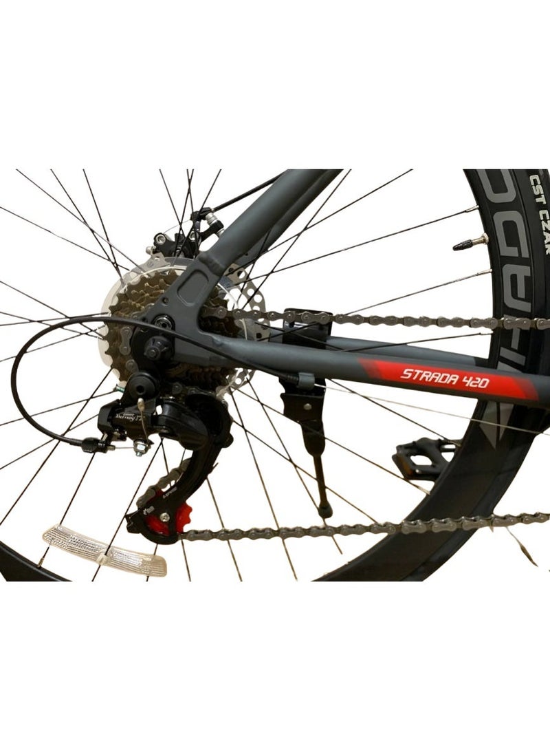هادور دراجة سترادا 520 شيمانو بإطار ألومنيوم بـ14 سرعة مع فرامل قرصية من هادور متعددة الألوان طريق - Image 5