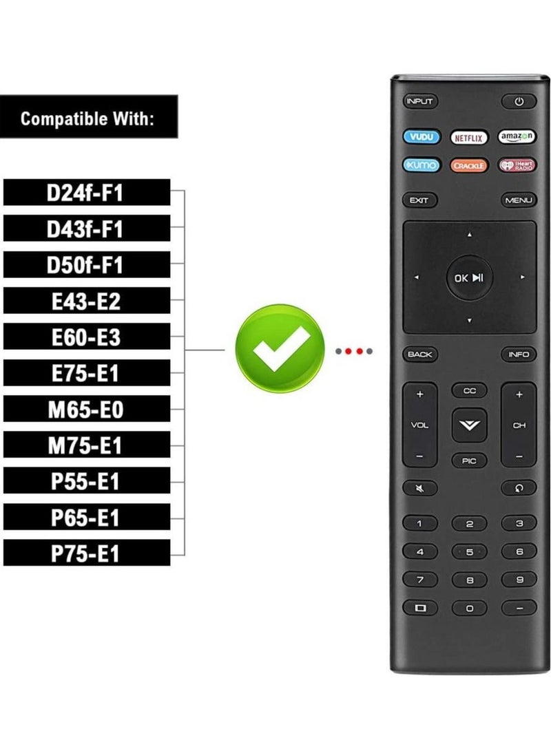 Raxoom Replacement Remote Control for Vizio D E M P Series Smart TVs with Netflix/Vudu/Xumo/le/iHeart Radio Keys - Image 3
