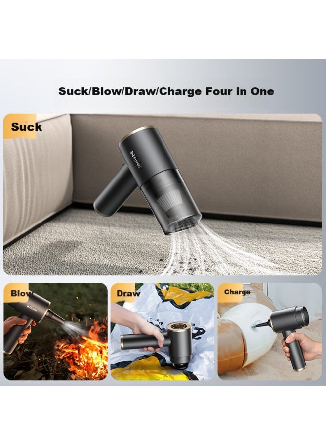 Buwei Car Vacuum Cleaner With Strong Suction, Cordless Handheld Vacuum For Car And Home Use, High-power Compact Portable - Image 4
