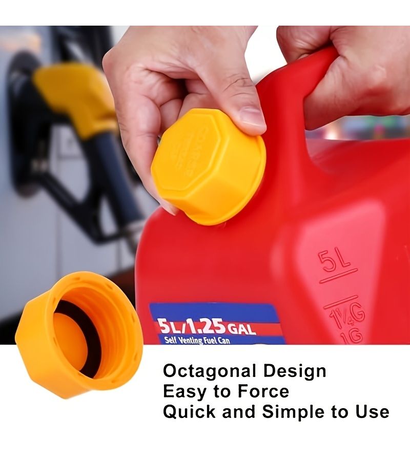 4pcs Gas Can Cap Replacement With Improved Sealing For 1 2 3 5 Gallon Cans - Image 5