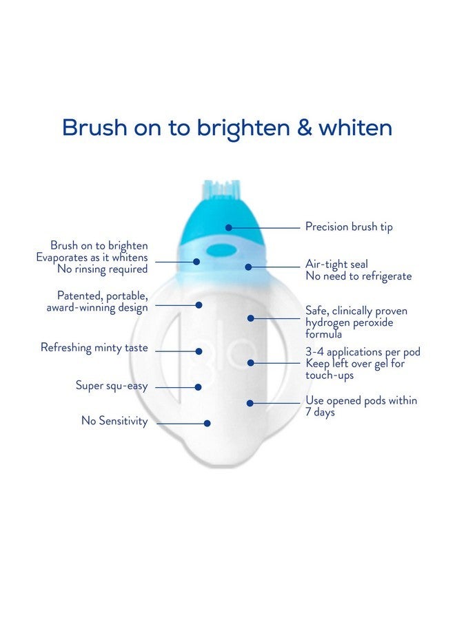 GLO Science Teeth Whitening Gel - 6% Hydrogen Peroxide - Clinically Proven, Fast & Safe for Sensitive Teeth - Includes 10 Gel Vials & 1 Lip Care - Image 4
