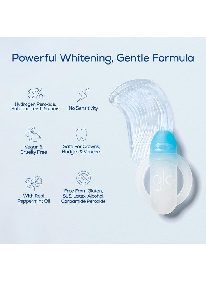 GLO Science Teeth Whitening Gel - 6% Hydrogen Peroxide - Clinically Proven, Fast & Safe for Sensitive Teeth - Includes 10 Gel Vials & 1 Lip Care - Image 2