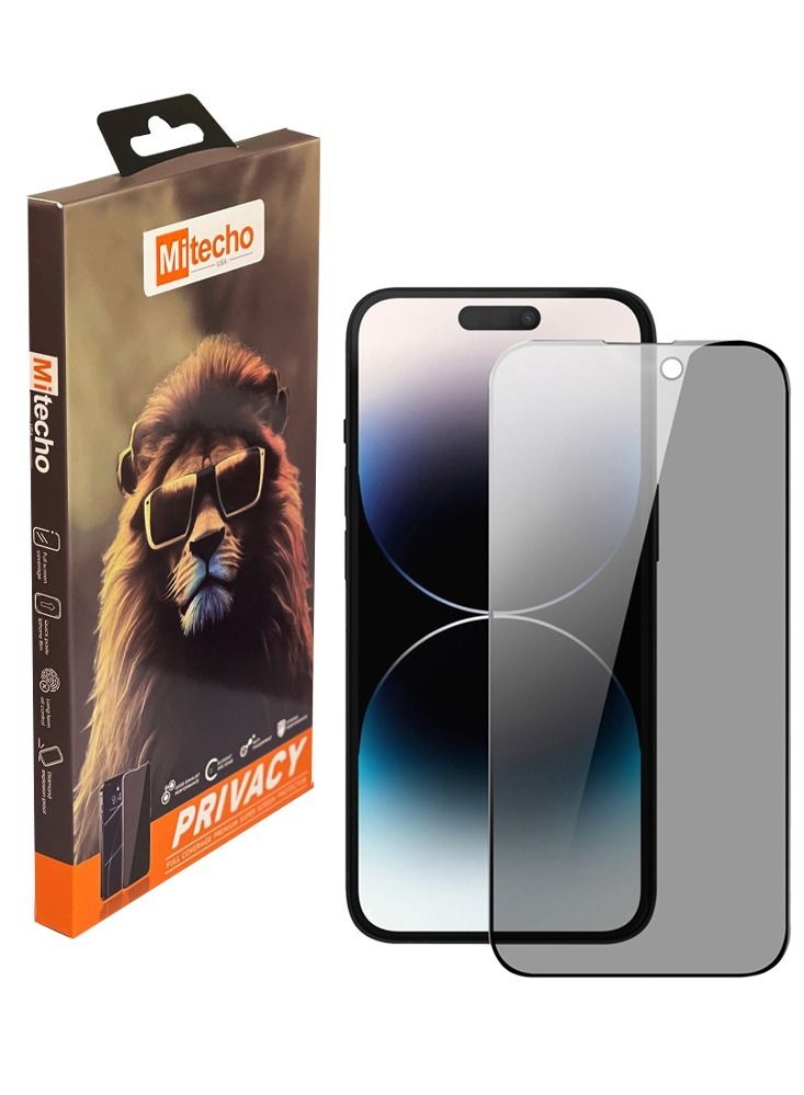 Mi Techo Clear Magnet Case TPU and Privacy Glass Screen Protector Camera Lens Combo For iPhone 15 Pro Max - Image 2