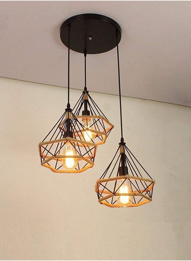 Pendant Light Hanging Cage Vintage Led Lamp E27 Industrial Loft Retro Dining Room Restaurant Bar Counter.  - Image 2