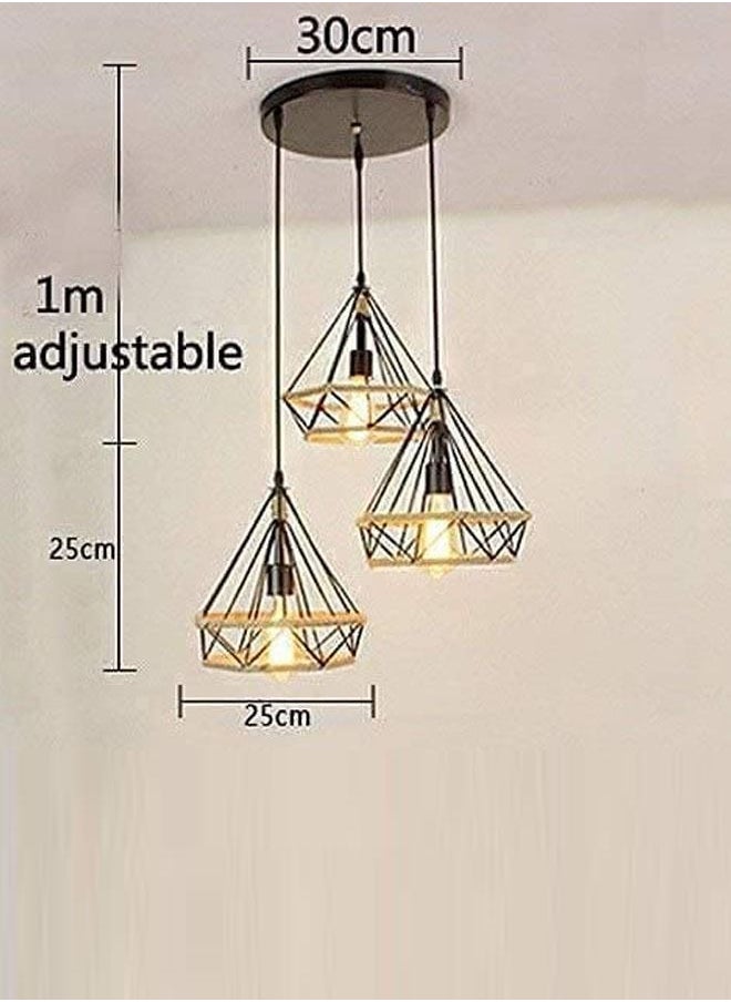 Pendant Light Hanging Cage Vintage Led Lamp E27 Industrial Loft Retro Dining Room Restaurant Bar Counter.  - Image 3