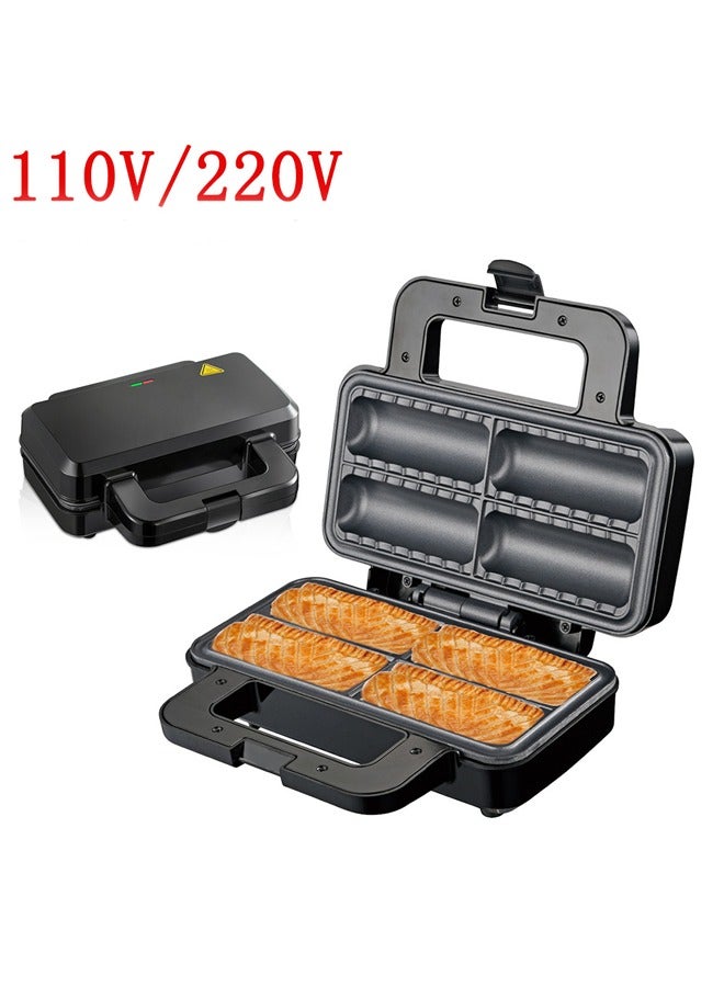 general Home Sausage Grill Hot Dog Machine Sausage Machine Breakfast Machine Sandwich Machine Waffle Maker British Spec - Image 1
