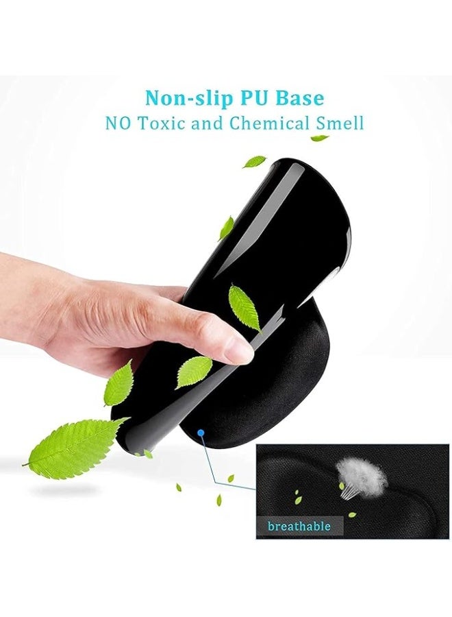 OMAKSS Ergonomic Mouse Pads with Comfortable Gel Wrist Rest Support - Black  - Image 3