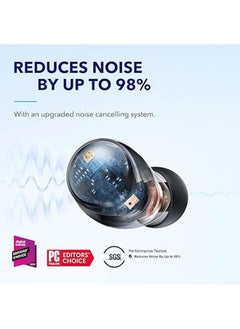 General The Soundcore by Anker Space A40 wireless headphones feature active noise cancellation with up to 98% noise cancellation, 50 hours of ultra-long playtime, and 10 hours of unique playtime  - Image 2