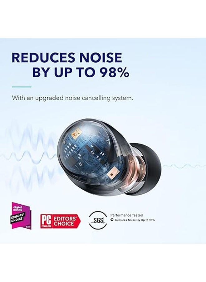 General - The Soundcore by Anker Space A40 wireless headphones feature active noise cancellation with up to 98% noise cancellation, 50 hours of ultra-long playtime, and 10 hours of unique playtime - Image 1