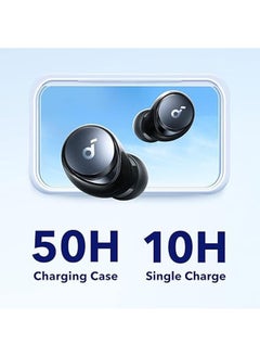 General The Soundcore by Anker Space A40 wireless headphones feature active noise cancellation with up to 98% noise cancellation, 50 hours of ultra-long playtime, and 10 hours of unique playtime  - Image 5