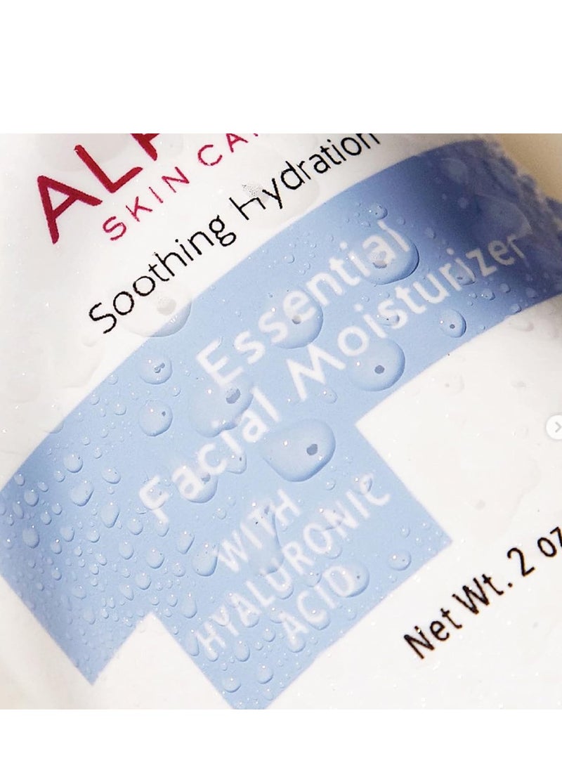 Alpha Alpha Skin Care Essential Facial Moisturizer, Hyaluronic Acid, Deep Soothing Hydration, Reduces Lines & Wrinkles, Anti-Aging, Normal to Dry Skin, 2 Oz  - Image 3