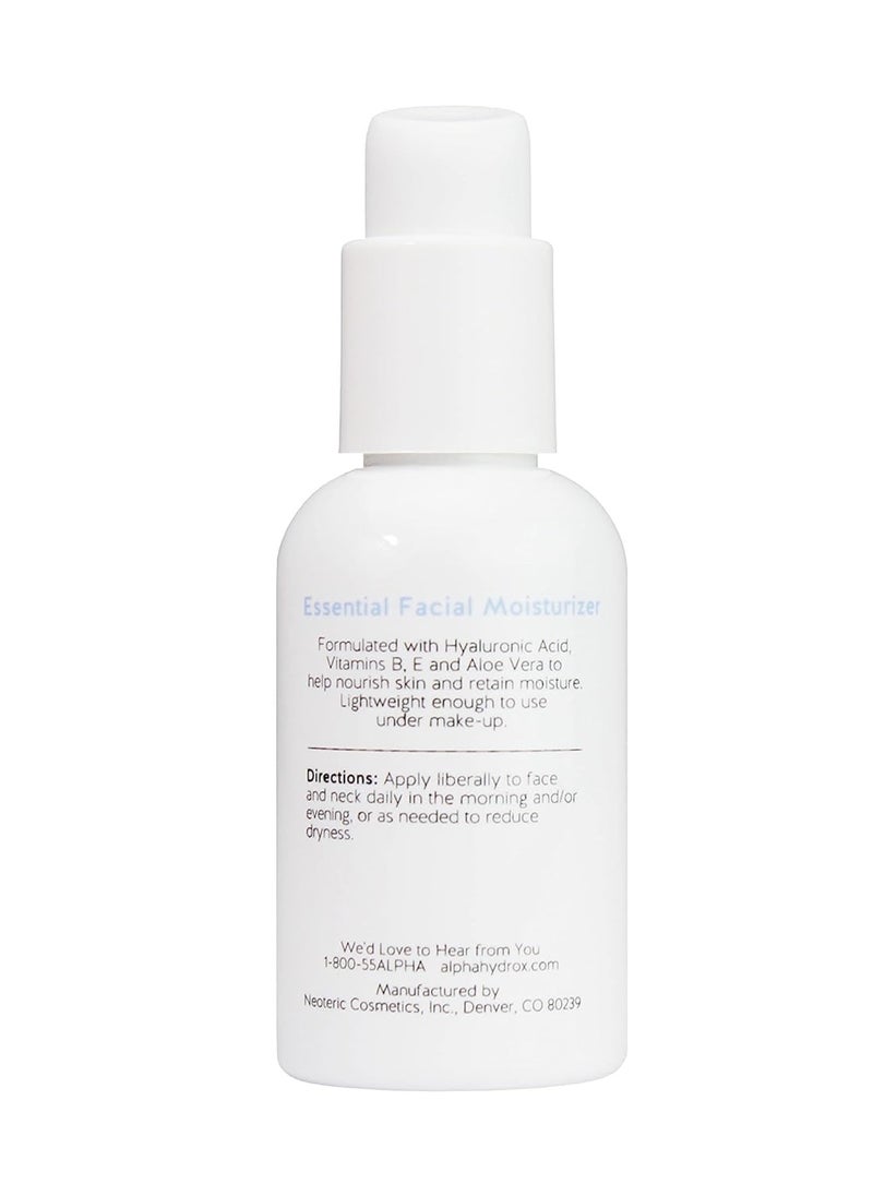 Alpha Alpha Skin Care Essential Facial Moisturizer, Hyaluronic Acid, Deep Soothing Hydration, Reduces Lines & Wrinkles, Anti-Aging, Normal to Dry Skin, 2 Oz  - Image 2