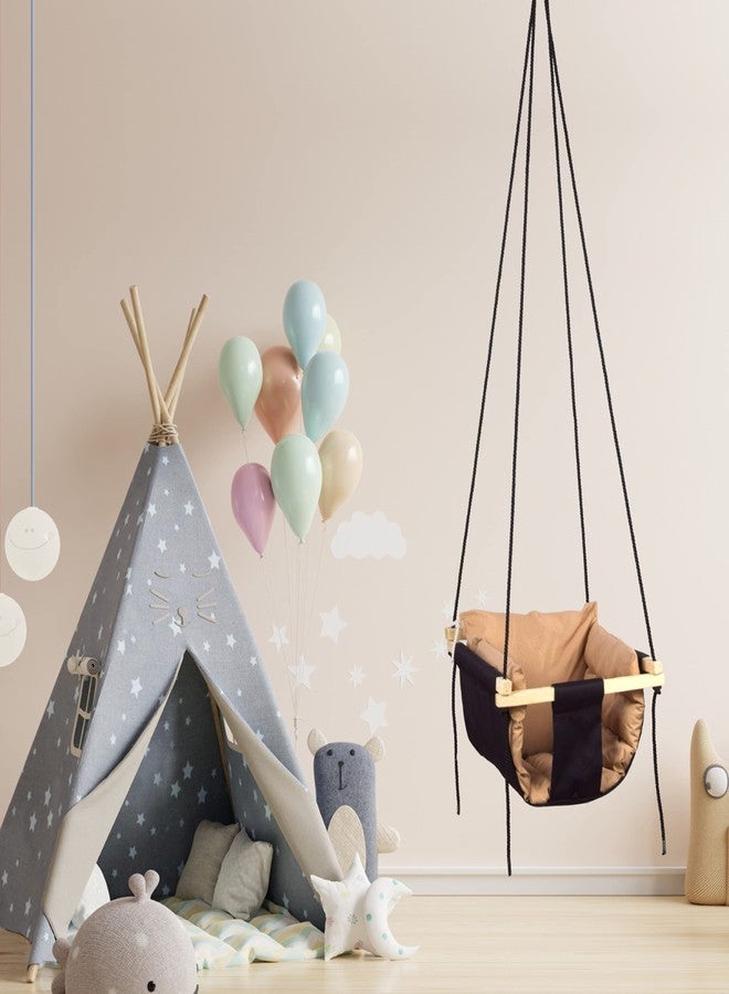 BOFFLE Swing for Kids | Jhula for Kids | Jhula for Baby | Baby Swing Hanging Indoor Outdoor | Baby Garden Swing with 2 Pillows (1 to 3 Years) (Up to 20 Kg) - Image 1